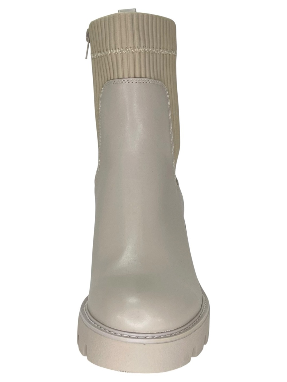 Bar III Versuz Ivory Faux Leather Womens High Too Ankle Boots Size 10M - Picture 6 of 13